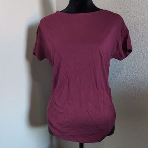Women's Casual Burgundy Top Sz 8